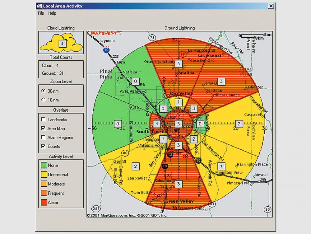 维萨拉警报 自动雷电预警和风险管理系统
